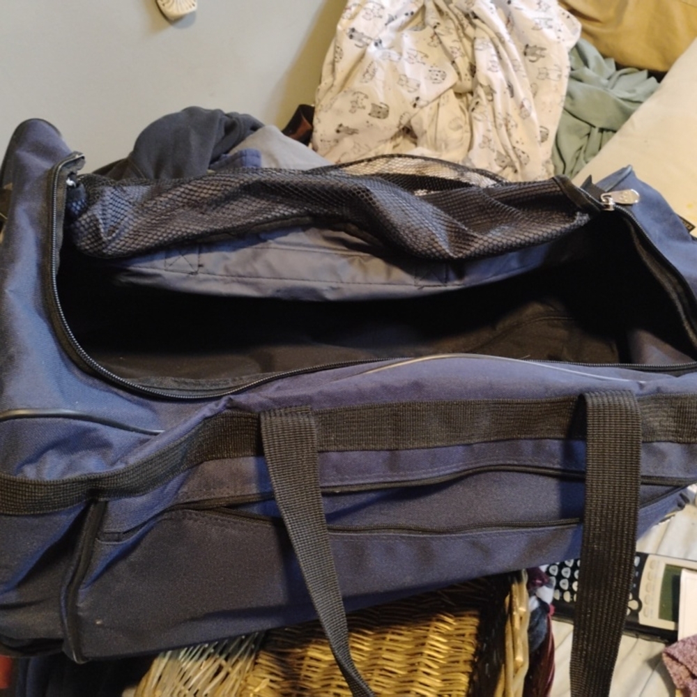 Navy Blue Men's Duffel Bag